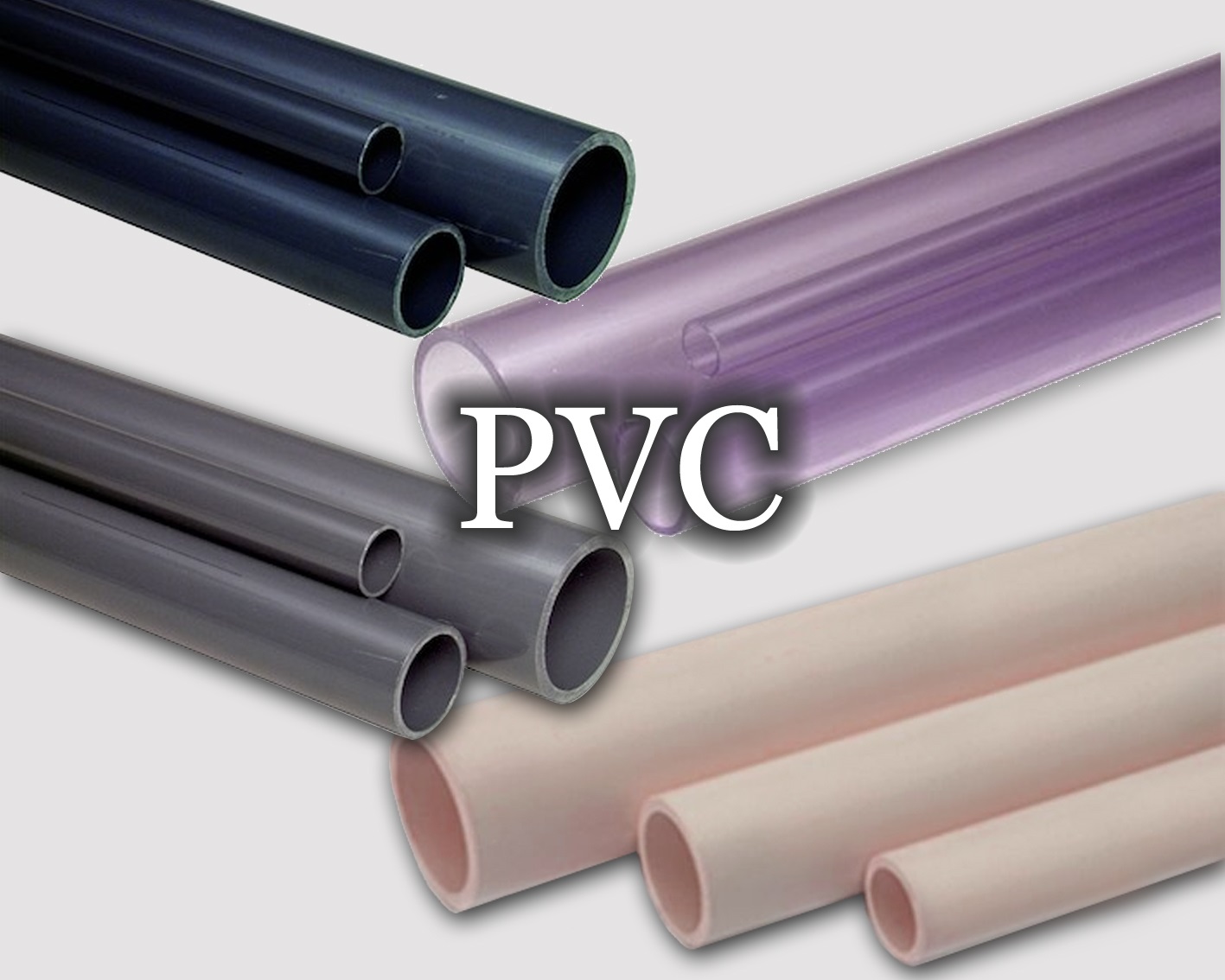 Tubos de PVC de varios tipos